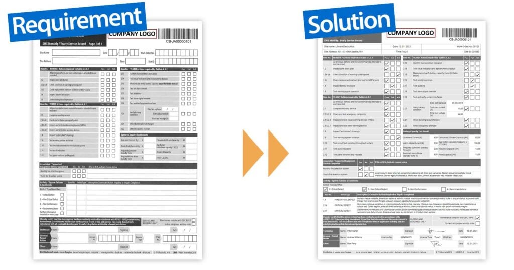 Complex custom mobile report copy