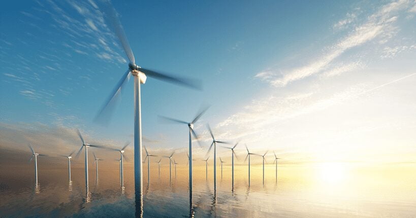 renewables energy producing wind farm