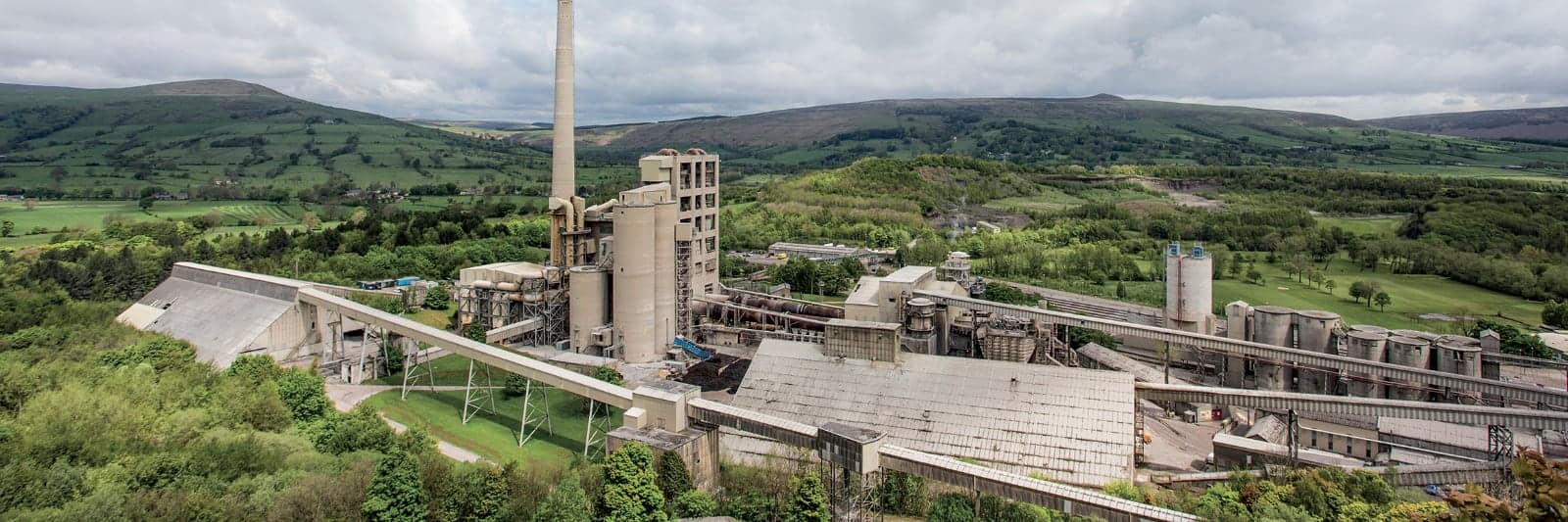 Hope Cement Factory in the Peak District National Park