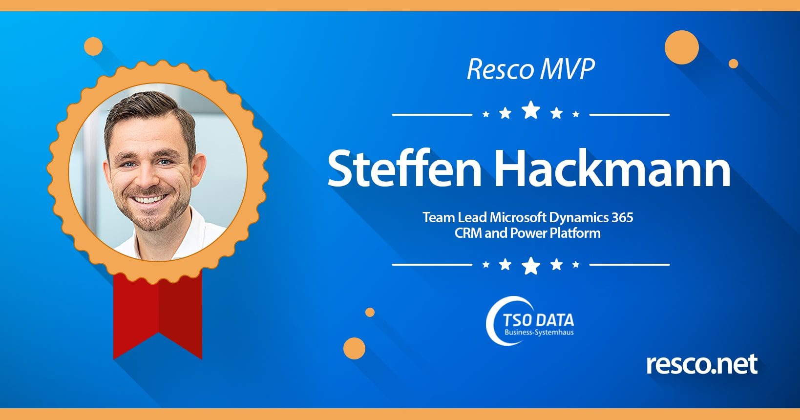 Resco MVP certificate for Steffen Hackman