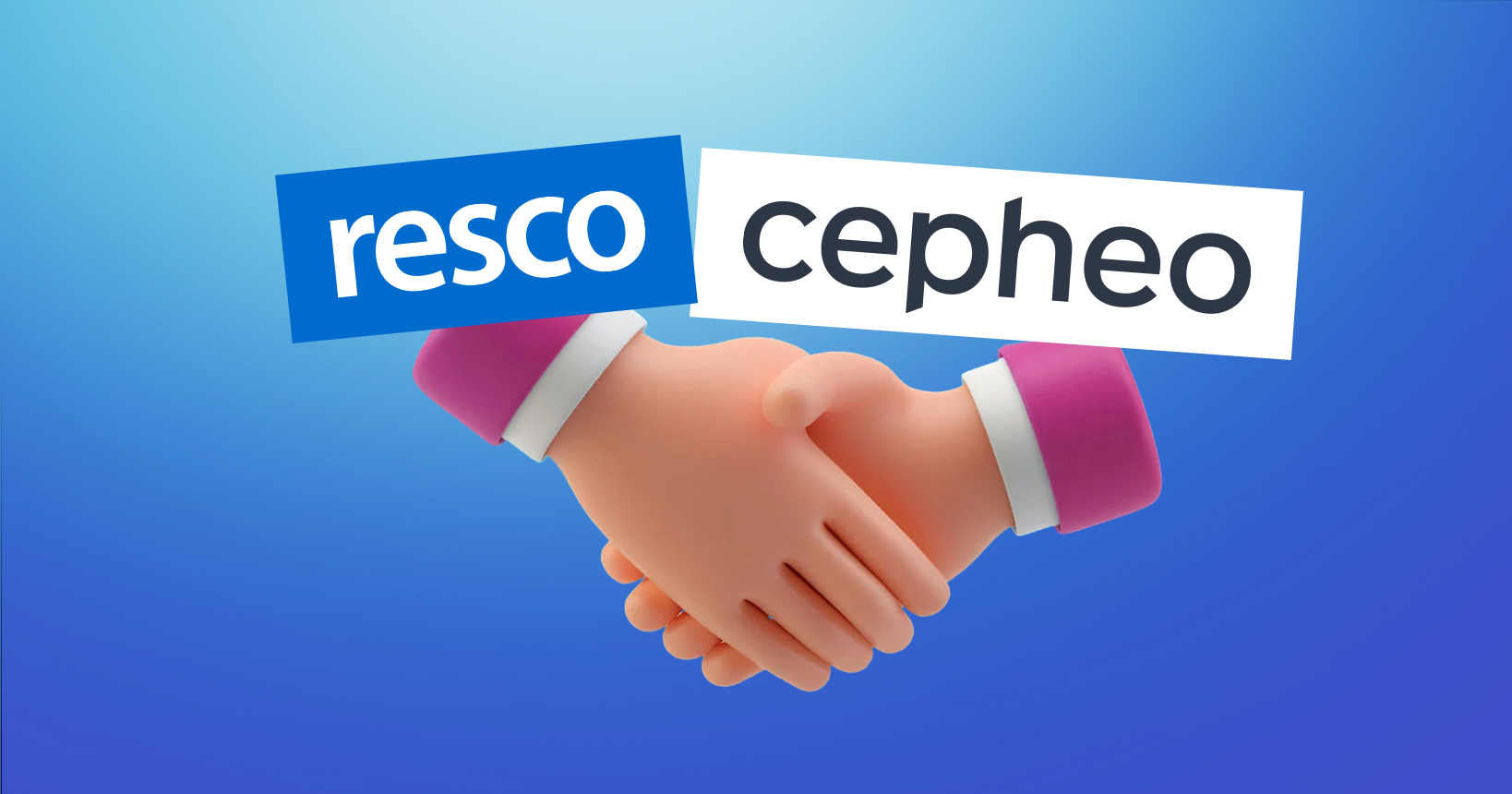 Resco and Cepheo shaking hands