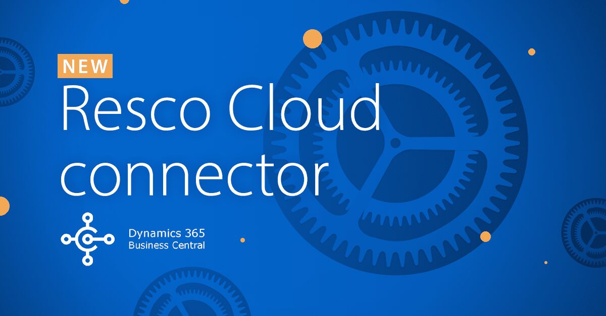 Resco Cloud connector to microsoft business central title image