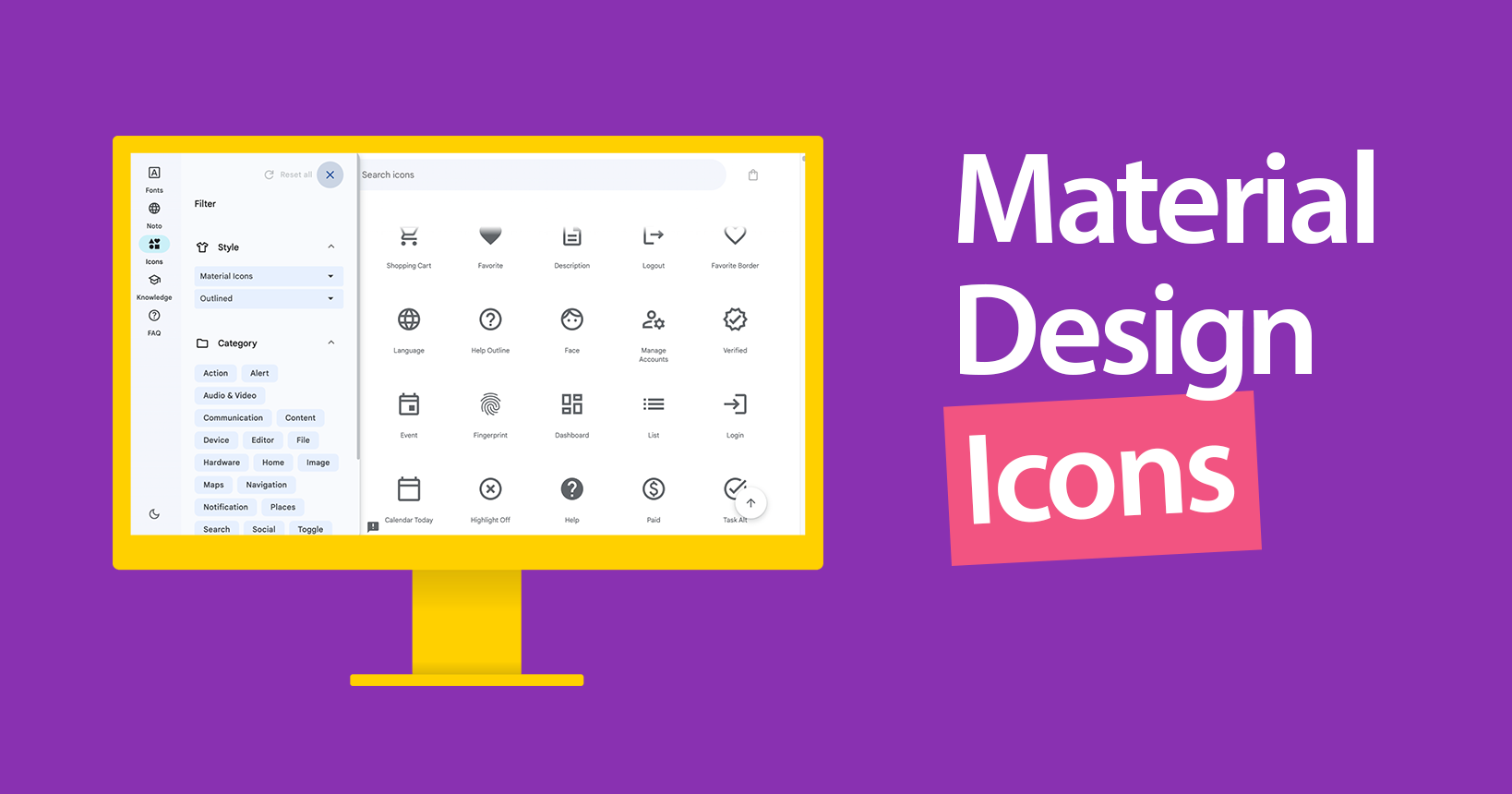 Material Design Icons in Resco