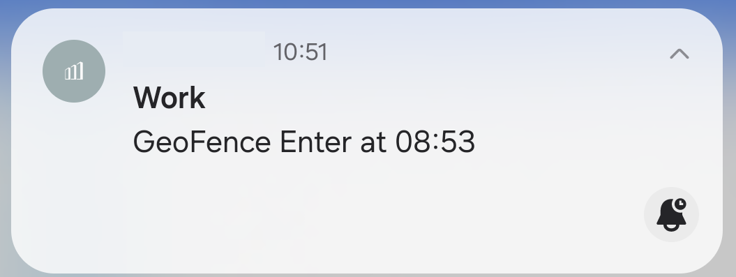 Mobile notification from the geofencing functionality in Resco