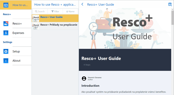 printscreen from a Resco Guide