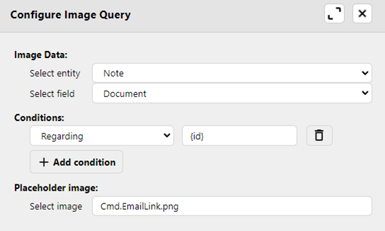 Image query configuration in Resco Woodford