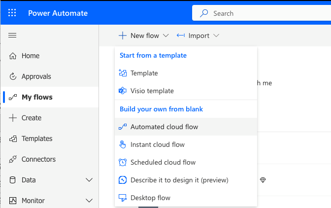 My flows in Power Automate 