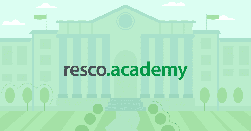 green illustration of academy