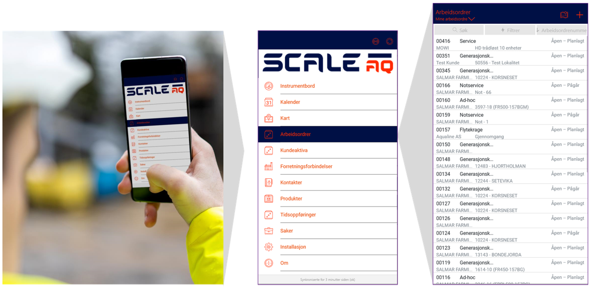 ScaleAQ Resco mobile app