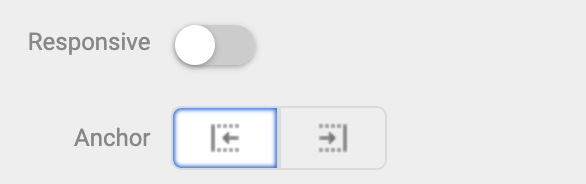 Anchoring of the row set to the right in the Resco View Designer